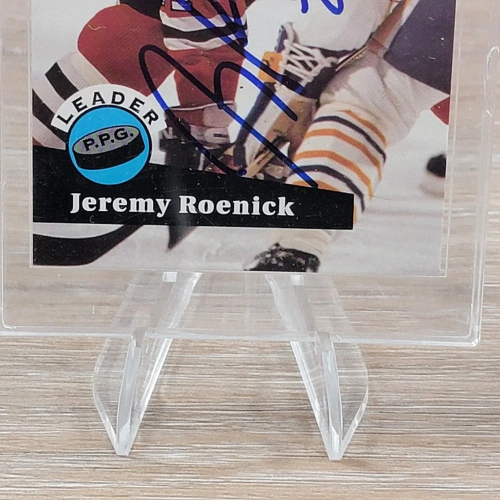 Jeremy Roenick Signed 1991 Pro Set #605 Chicago Blackhawks Autographed Card
